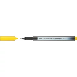 Tűfilc, 0,4 mm, PENTEL "Pointliner", citromsárga