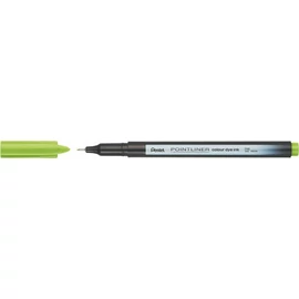 Tűfilc, 0,4 mm, PENTEL "Pointliner", almazöld