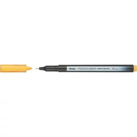 Tűfilc, 0,4 mm, PENTEL "Pointliner", okkersárga