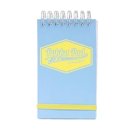 Jegyzetfüzet, spirálozott, A7, vonalas, 50 lap, PUKKA PAD "Pastel", vegyes színek