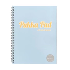 Spirálfüzet, A4, vonalas, 100 lap, PUKKA PAD "Pastel Jotta Pad", vegyes szín
