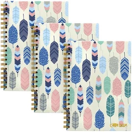 Spirálfüzet, B5, vonalas, 80 lap, FSC, PUKKA PAD "Carpe Diem", toll minta