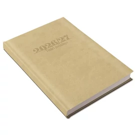 Tanári zsebkönyv, heti, 2026/2027 tanév, REALSYSTEM, drapp