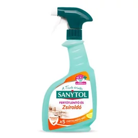 Konyhai fertőtlenítő- és zsíroldó spray, 500 ml, SANYTOL