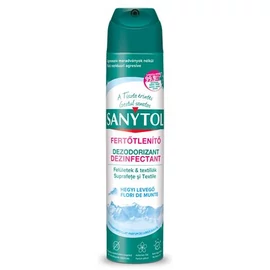 Légfrissítő, fertőtlenítő, 300 ml, SANYTOL, hegyi levegő