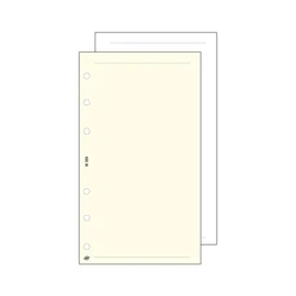 Kalendárium betét, jegyzetlap, "M", sima, SATURNUS, fehér