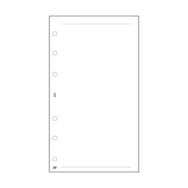 Kalendárium betét, jegyzetlap, "L", sima, SATURNUS, fehér