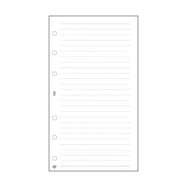 Kalendárium betét, jegyzetlap, "L", vonalas, SATURNUS, fehér