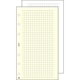 Kalendárium betét, jegyzetlap, "M", kockás, SATURNUS, chamois