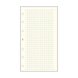 Kalendárium betét, jegyzetlap, "L", kockás, SATURNUS, chamois