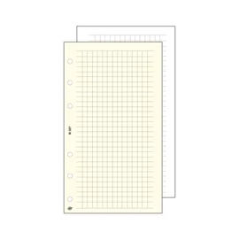 Kalendárium betét, jegyzetlap, "M", kockás, SATURNUS, fehér