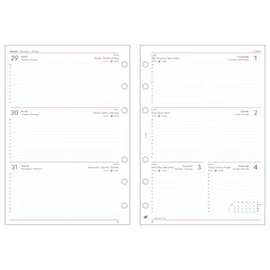 Kalendárium betét, tervező, heti, "L", SATURNUS, fehér 2026