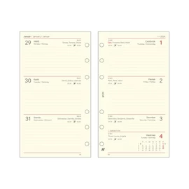 Kalendárium betét, tervező, heti, "M", SATURNUS, chamois 2026