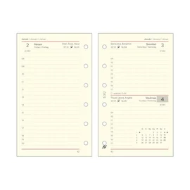 Kalendárium betét, tervező, napi, "S", SATURNUS, chamois 2026