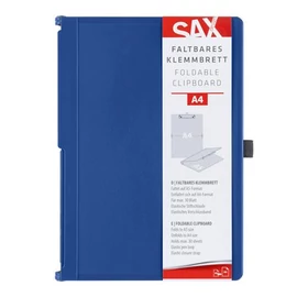Felírótábla, A4, összehajtható, SAX, kék