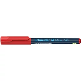 Alkoholos marker, 1-2 mm, kúpos, SCHNEIDER "Maxx 240", piros