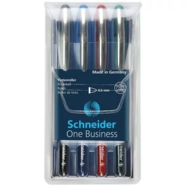Rollertoll készlet, 0,6 mm, "SCHNEIDER "One Business", 4 szín