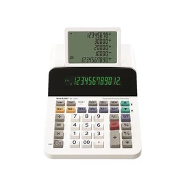 Számológép, segédkijelzős asztali, 12 számjegy, SHARP "EL-1501"