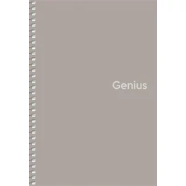 Spirálfüzet, A5, kockás, 80 lap, PP borító, SHKOLYARYK "Genius", vegyes