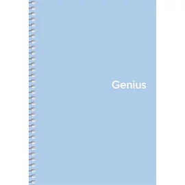 Spirálfüzet, A5, kockás, 80 lap, PP borító, SHKOLYARYK "Genius Pastel", vegyes