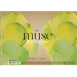 Vázlatfüzet, spirál, A4, 115 g, 50 lap, SHKOLYARYK "Sketch&Draw Muse"