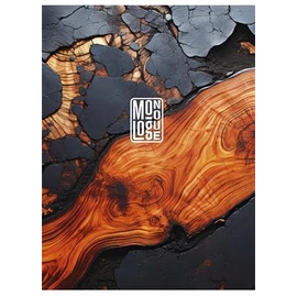 Füzet, tűzött, A5, kockás, 80 lap, SHKOLYARYK "Monologue", vegyes