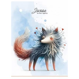 Füzet, tűzött, A5, kockás, 48 lap, SHKOLYARYK "Writes lightly", vegyes