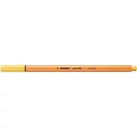 Tűfilc, 0,4 mm, STABILO "Point 88", világossárga