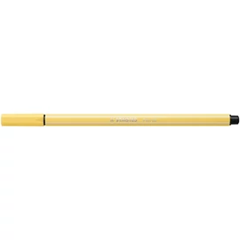 Filctoll, 1 mm, STABILO "Pen 68", világossárga