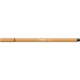 Filctoll, 1 mm, STABILO "Pen 68", sötétokker