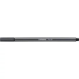 Filctoll, 1 mm, STABILO "Pen 68", mély szürke