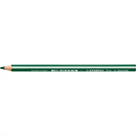 Színes ceruza, háromszögletű, vastag, STABILO "Trio thick", zöld