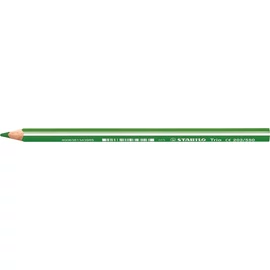 Színes ceruza, háromszögletű, vastag, STABILO  "Trio thick", világoszöld