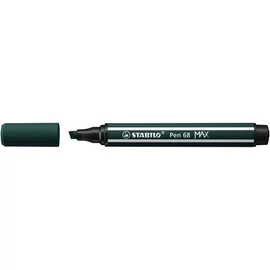 Filctoll, 1-5 mm, vágott hegy, STABILO "Pen 68 MAX", földzöld