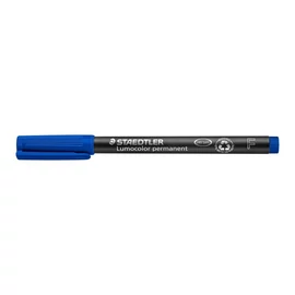 Alkoholos marker, OHP, 0,6 mm, STAEDTLER "Lumocolor® 318 F", kék