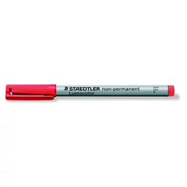 Alkoholmentes marker, OHP, 0,6 mm, STAEDTLER "Lumocolor® 316 F", piros