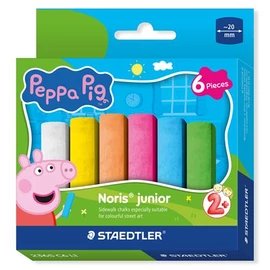 Aszfaltkréta, jumbo, STAEDTLER "Noris® Junior 2365", Peppa malac, 6 szín