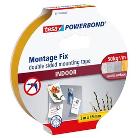 Ragasztószalag, kétoldalas, beltéri, 19 mm x 5 m, TESA "Powerbond"