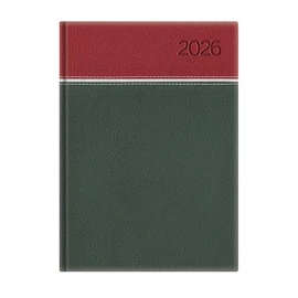 Naptár, tervező, B5, heti, TOPTIMER, "Young", bordó-fehér-zöld
