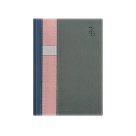 Naptár, tervező, B6, heti, TOPTIMER "Vario", kék-rózsa-szürke