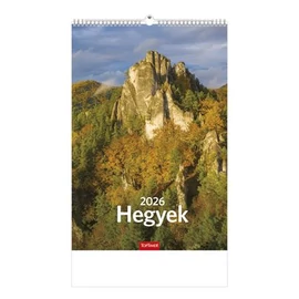 Naptár, fali, TOPTIMER "Hegyek"