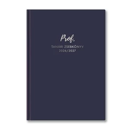Tanári zsebkönyv, 2026/2027 tanév, A5, heti, TOPTIMER, kék