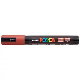 Dekormarker, 1,8-2,5 mm, UNI "Posca PC-5M", rubin vörös