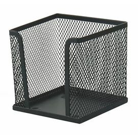 Kockatömbtartó, fémhálós, VICTORIA OFFICE, fekete