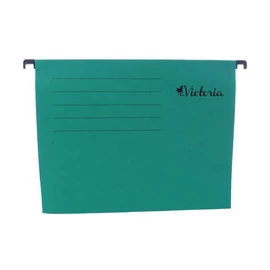 Függőmappa, karton, A4, VICTORIA OFFICE, zöld