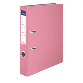 Iratrendező, 50 mm, A4, PP/karton, VICTORIA OFFICE, "Basic", rózsaszín