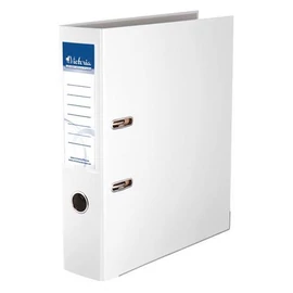 Iratrendező, 75 mm, A4, PP/karton, élvédő sínnel, VICTORIA OFFICE, "Basic", fehér