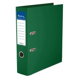 Iratrendező, 75 mm, A4, PP/PP, élvédő sínnel, VICTORIA OFFICE, "Premium", zöld