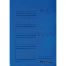 Pólyás dosszié, karton, A4, VICTORIA OFFICE, kék