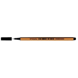 Tűfilc, 0,4 mm, VICTORIA OFFICE,"Slim", fekete